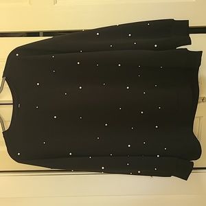 Shein 4xl Pearl Embellished Sweater